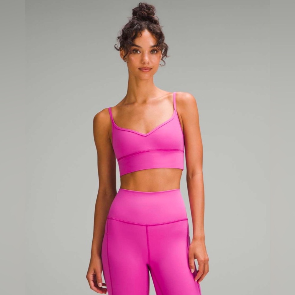 Lululemon Align Pow Pink Tone Sweetheart Bra | Size 10